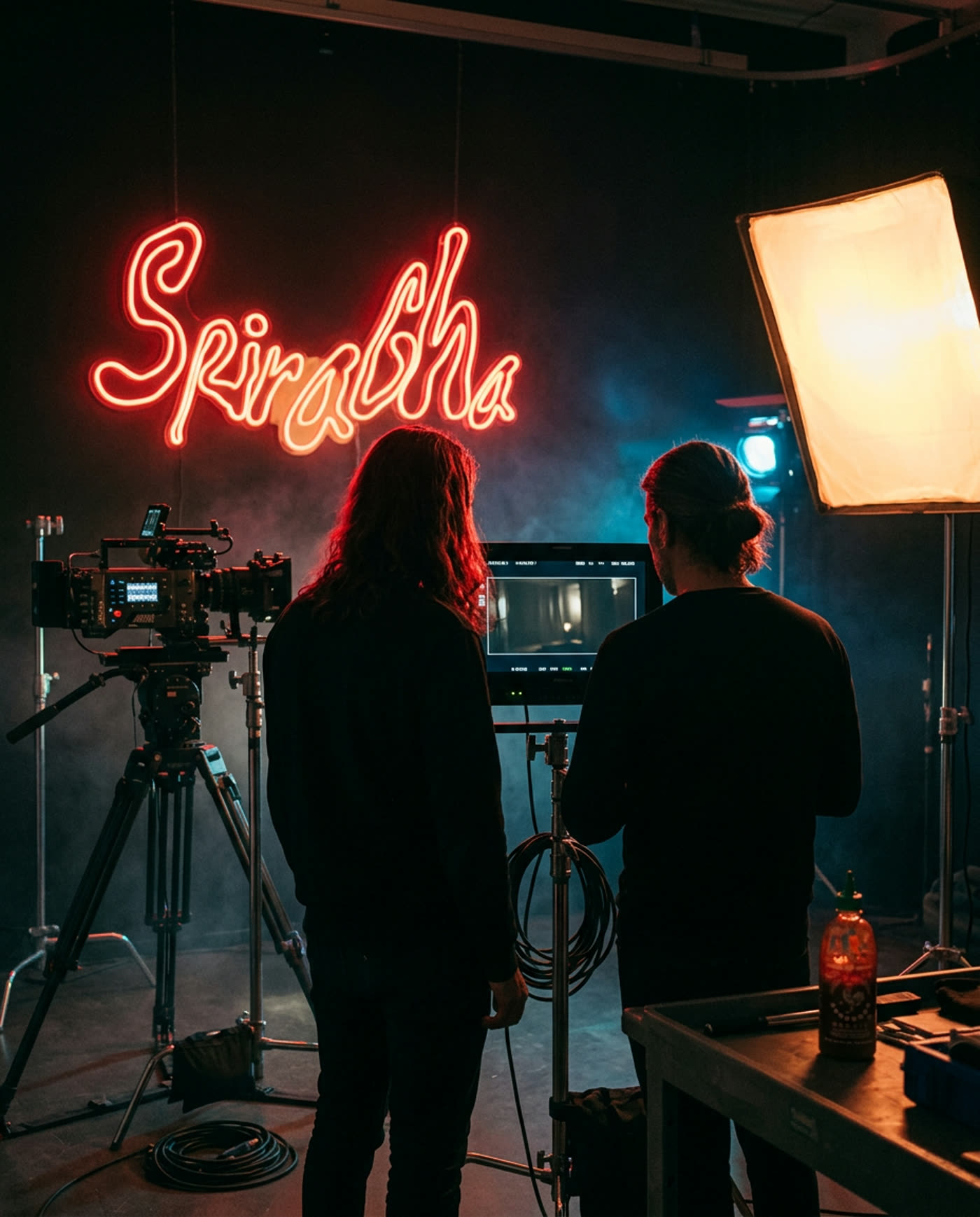 Emil och Mattias Ramos, regissörsduon bakom Sriracha, i studion i Stockholm