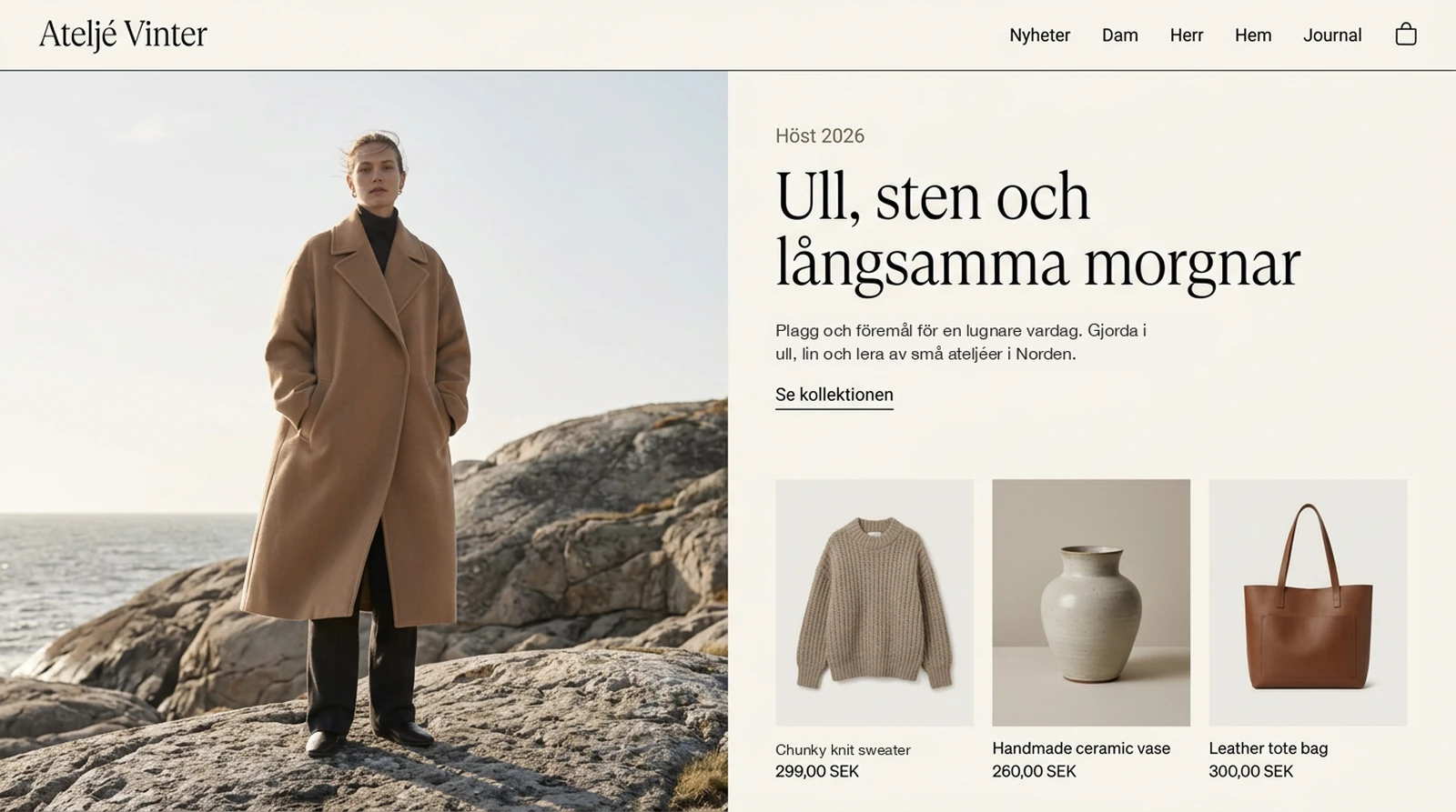 Designkoncept för en klädbutik